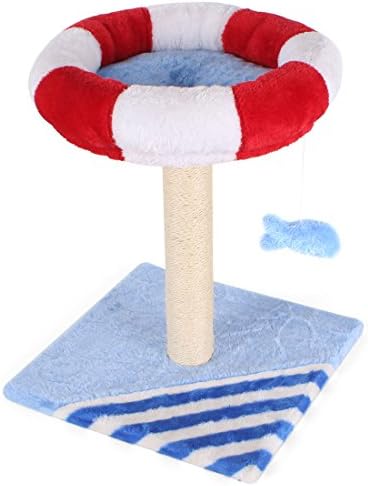 CUPETS Pet Products Cat Tree House with Scratching Post for Kittens and Cat,Activity Tree