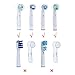 8 Pack Cover for Protecting Oral-B Replacement Brush Heads Electric Toothbrush | Convenient for Travel and More Sanitary to Keep Germs Dust Away for Better Health by HSYTEK