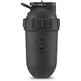 SHAKESPHERE 24oz Stainless Steel Protein Shaker, Insulated, Matte Black | BPA-Free, Leakproof, No Mixing Ball, Hot and Cold, Easy to Clean, Protein Shakes, Pre-Workout, Fitness Gym, Ideal Gift Idea