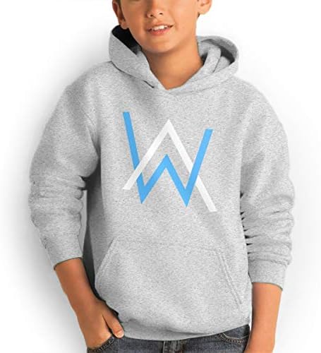 ATOPSHOP Alan Walker Teen Hooded Sweater with Pocket for Boys and Girls Black