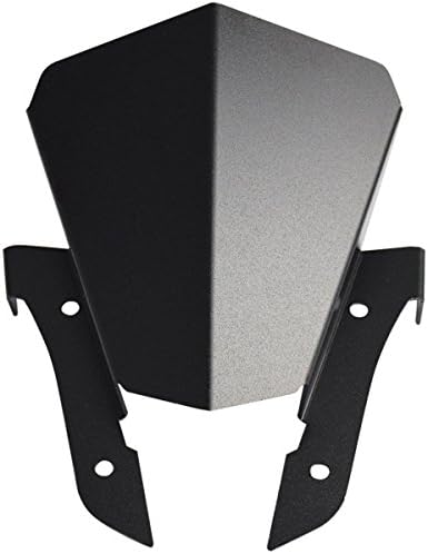 Black Aluminum Motorcycle Motorbike Windshield Windscreen For Yamaha MT07 FZ07 MT-07 FZ-07 2013 - 2017