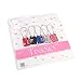 Leyaron BC79633 Tinksky Luggage Combination Password Locks Padlocks TSA Approved 3-Digit 5-Pack (Black Silver Rosy Pink Blue)