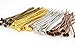 Mixed Color Assorted Brass Flat Head Pins for Jewelry Making, Crafts (50mm, 21 Gauge) 2