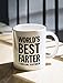 World's Best Farter I Mean Father Coffee Mug Funny Dad Mug Fathers Day Mugs Gifts from Kids Son Dads Coffee Cup 11 Ounce White