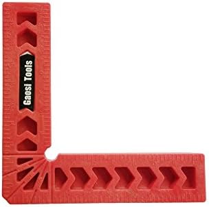 Gaosi Tools Positioning Squares. Clamp-It Assembly Square with Red Color (4")