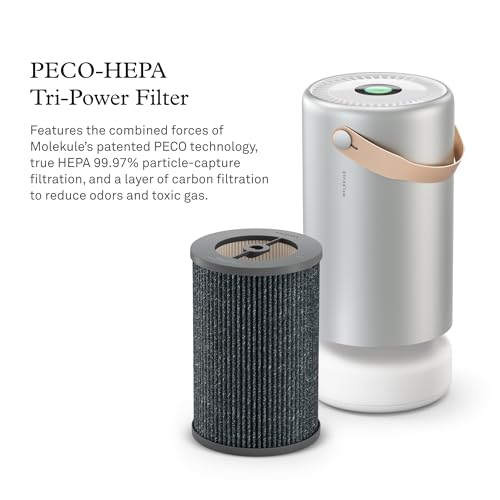 Molekule PECO-HEPA Tri-Power Filter for Air Pro Purifier - Authentic Molekule Air Purifier Filter Replacement - Kills Viruses & Destroys Pollutants with High Airflow - Supports Healthy Indoor Living
