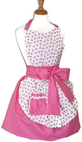 Pink Cherries 50s Car Hop Retro Waitress Apron
