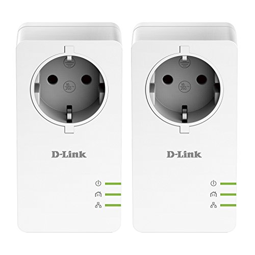D-Link DHP-P601AV – Kit Powerline AV2 PLC 1000 Extensor de Red por cableado eléctrico del hogar, con Toma de Enchufe...