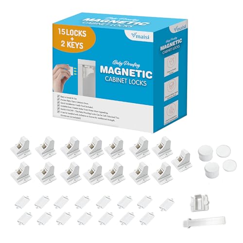 Vmaisi Baby Proofing Magnetic Cabinet Locks