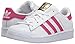 adidas Originals womens Superstar Sneaker, White/Bold Pink/White, 1 Little Kid US