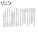 Buytra 300 Pack Disposable Graduated Transfer Pipettes Eye Dropper Polyethylene for Essential Oils,Crafts( 3 Capacity-3ML,1ML,0.2ML)