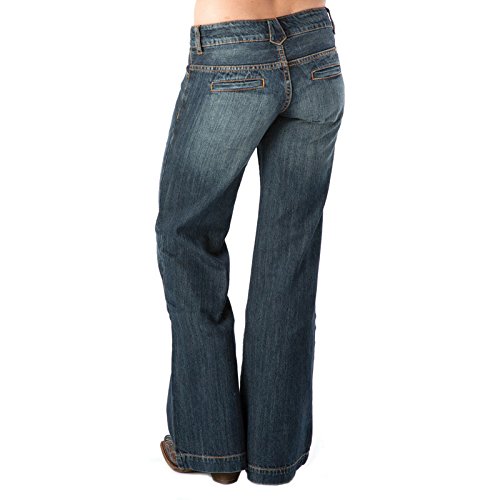 Stetson Women's 214 Fit City Dark Indigo Trouser Jeans Med Wash 10 R