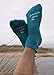 Panda Paw Fit Yoga Pilates Barre Non-Slip No Skid Socks With Grips for Class Home [1 Pack Turquoise]