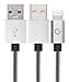 Volts USB-A to Lightning Cable Cord, MFi Certified Charger Compatible with iPhone, iPad, Rigorously Tested for Long Lifespan (Silver 6.6 Feet)
