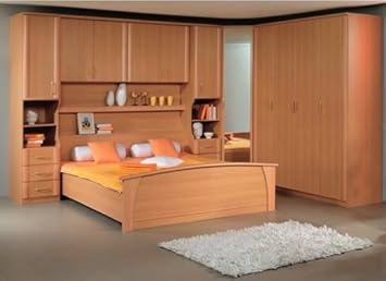 Over Bed Storage Unit With Corner And 2 Door Amazon Co Uk