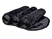 RAINBOW ROVERS Set of 3 Makeup Remover Cloths | Reusable & Ultra-fine Makeup Wipes | Suitable for All Skin Types | Removes Makeup with Water | Free Bonus Waterproof Travel Bag | Classic Black