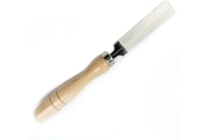 4" Diamond Rhombic File Diamond Coated Hand File Wooden Handle Metal Glass Grinding Woodworking Garden Tool