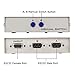 ES-Tune 2 Way RS232 Serial Switch Box DB9 Pin Serial RS232 Manual Data Switch Box for PC Sharing to Serial Device