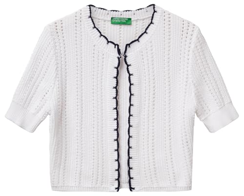 United Colors of Benetton Koreanisches Trikot M/M, Weiß, M
