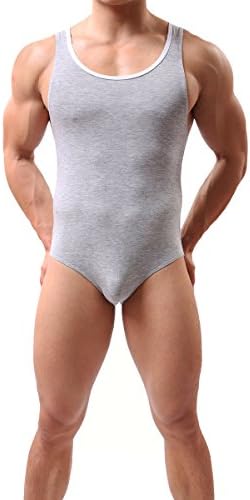 Daaseefee Mens Bikini Briefs Underwear Stretchy High Cut Wrestling Singlet Leotard Thong Bodysuit Jumpsuits