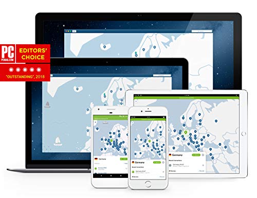 NordVPN Internet Privacy & Security Software | 18-Month VPN Subscription | 6 Devices | Mac / PC / iOS / Android / Linux | Key Card