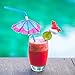 Super Z Outlet Tropical Umbrella Straws Hawaiian Beach Luau Party Decorations for Cocktails & Drinks - Pack of 48