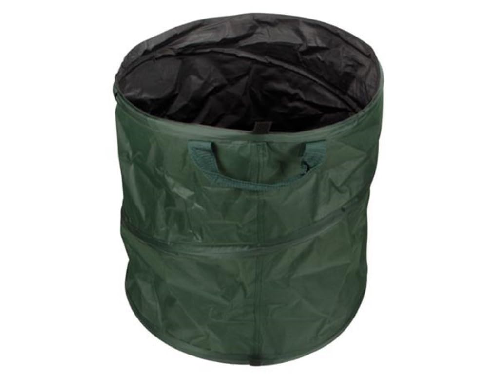 Perel Garden Foldable Dust Bin Bag – 43 x 47 x 48 cm, Green, 930/85