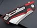 Eafengrow EF78 Folding Pocket Knife D2 Blade and G10 Handle with Clip Ball Bearing EDC Tool for Outdoor Rescue Survival (EF78-red)