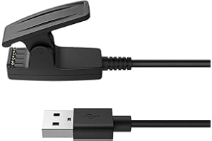 Emilydeals Charger for Garmin Lily, Vivomove HR, Forerunner 235/35/230/630/645/735XT, Approach S20/G10 Replacement Charging Clip Sync Data Cable (3.3ft/1m) (1)