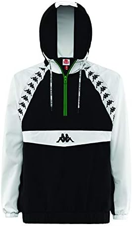 kappa black and white jacket
