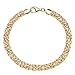 MiaBella 18K Gold Over Sterling Silver Italian Byzantine Bracelet for Women 6.5, 7, 7.25, 7.5, 8 Inch 925 Handmade in Italy (7.00)