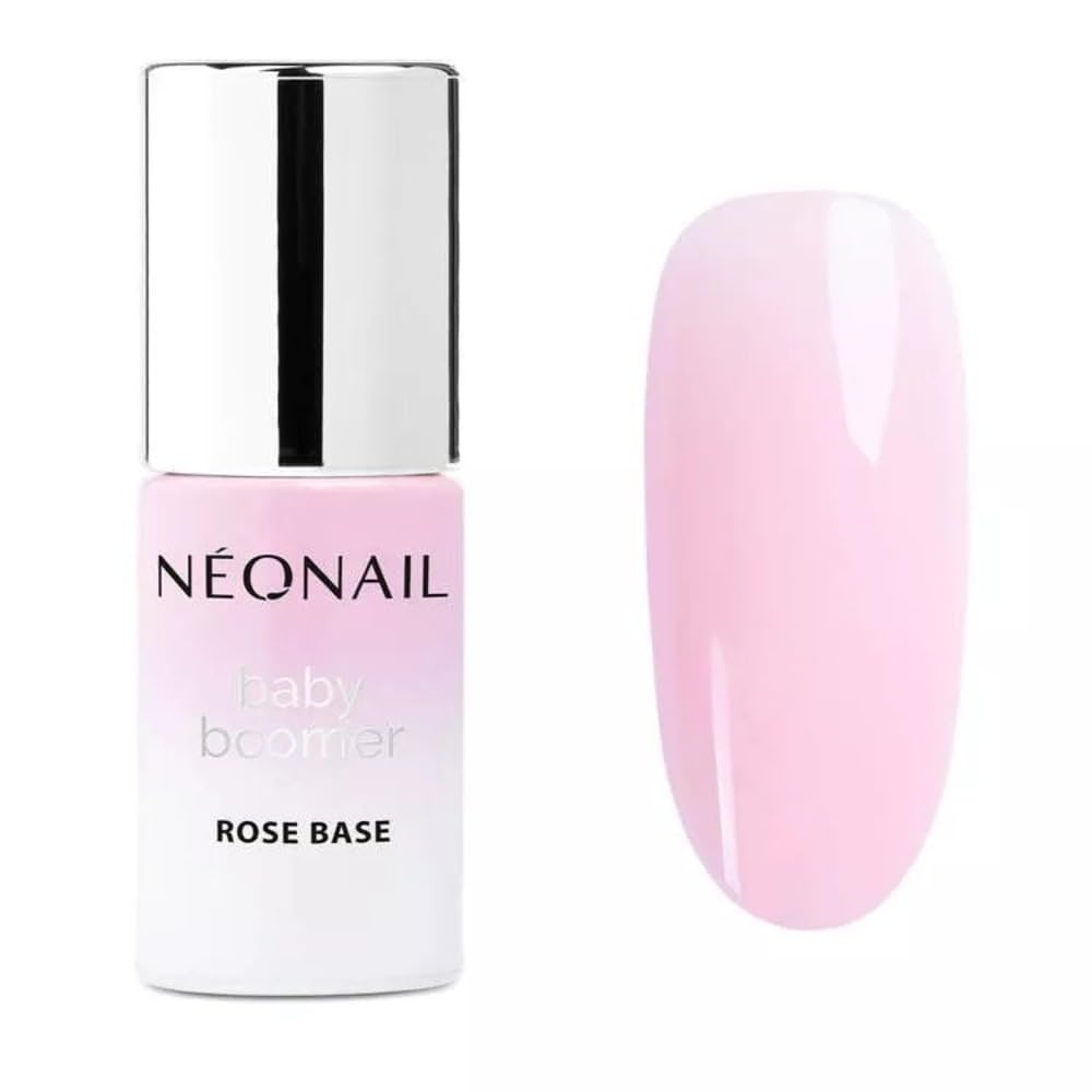 Neonail Base Coat Gel UV Nail Polish for Baby Boomer Rose 7.2 ml