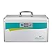 Glosen Medicine Lock Box,locking medicine box, Security Lock Boxes【Large】 14x8.5x8.5 Inch,lock box, First Aid Key Safe Box,Lock Box for Medication