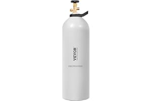 VEVOR CO2 Tank, 20 lbs New Aluminum Alloy Cylinder, CO2 Air Tank with Spray Coating, CGA320 Valve, Handle & Adjustable Pressu