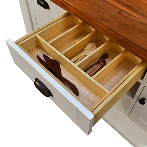 222 Fifth Hunter White Kitchen Island - Thumbnail 7