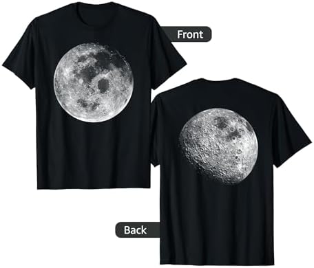 Amazon.com: Front and Back of the Moon T-Shirt : Clothing, Shoes