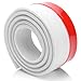Strongman Tools | Door Draft Stopper Sweep for Exterior/Interior Doors, Weatherproofing Seal Strip Under Door Draft Blocker, Soundproofing Bottom Weather Stripping, Large, White | 1 Meter 2