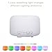 Damark 500ML Aroma Essential Oil Diffuser Air Humidifier with 4 Timer Settings, 7 LED Color Changing Lamps and Waterless Auto Shut-off for Home Ultrasonic Mist Maker