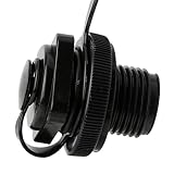Amrka Air Valve Caps Screw For Inflatable Boat Fishing Boats Raft Airbed Outdoor, Black