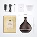 Essential Oil Diffuser,Anjou 500ml Cool Mist Humidifier,One Fill for 12hrs Consistent Scent & Aromatherapy, World's First Diffuser with Patented Oil Flow System for Home & Office,Wood Grain