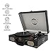 Vinyl Record Player – Vintage Suitcase Turntable 3 Speed for 7〞10〞12〞 LP Bluetooth 2 Stereo Speakers 9V 1.5A DC in Standard RCA Headphone Outputs,Black (Black)thumb 3