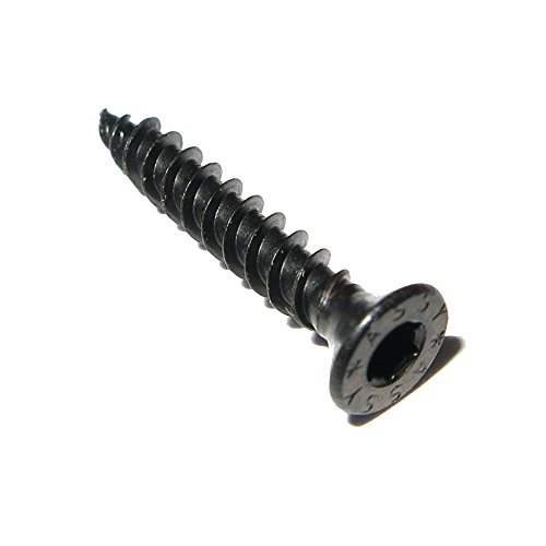 foto-kontor 8 Assy Senkkopf Spezial Holzschrauben 3x15mm in schwarz Gewinde asymmetrisch Lautsprecherschrauben – Bild 5