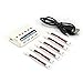 HOBBYTIGER 6-Pack 3.7V 150mAh Battery with 6-in-1 Charger for Eachine E010 JJRC H36 Mini UFO Quadcopter Drone (Black)