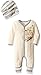 Burt's Bees Baby Baby Girl's Romper Jumpsuit, 100% Organic Cotton One-Piece Coverall, Buttermilk Vanilla, 6-9 Months