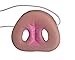Pig Nose with Elastic Band, Animal Hog Snout Costume Accessory, Pink, One-Size