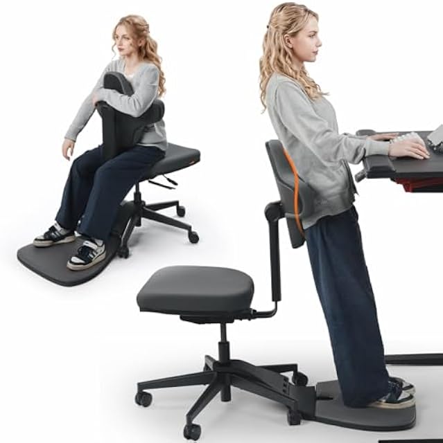 Newtral 5-in-1 Standing Desk Chair Sit Stand Lean Perch Adjustable