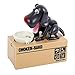 PowerTRC My Dog Piggy Bank Cute Robotic Dog | Coin Munching Money Box | Black