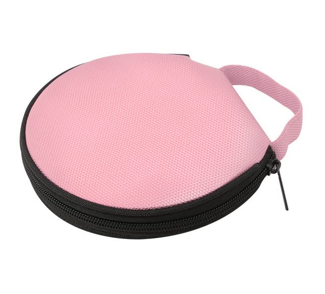 Losuya Portable 20 Capacity CD DVD Disc Storage Case Bag Wallet for Car Home Office Use (Pink)