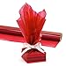 Hygloss Products Cellophane Roll – Cellophane Wrap for Crafts, Gifts, and Baskets 20 Inch x 5 Feet, Red