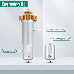Engraving Tip and QuickSwap Housing Compatible with